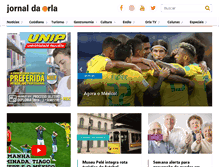 Tablet Screenshot of jornaldaorla.com.br